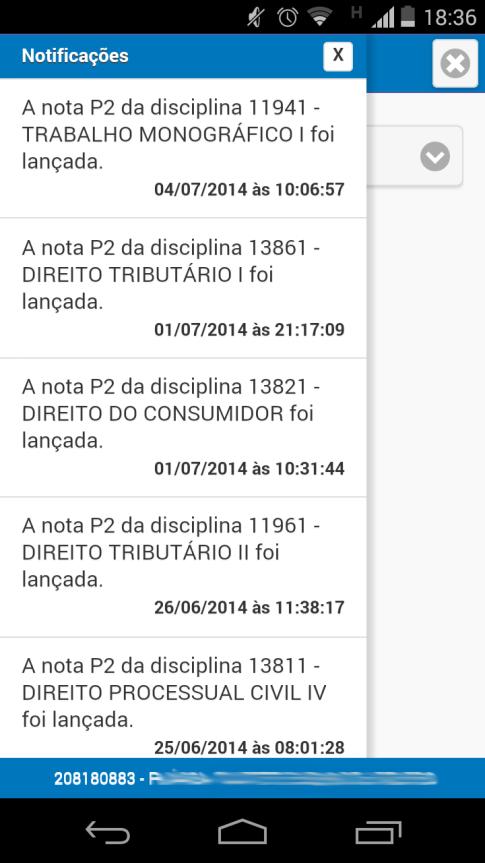 3. NOTIFICAÇÕES Notificações são alertas disparados em determinadas ações que tem como principal objetivo informar os participantes do que foi realizado.