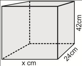 Logo o maior valor possível para x, em centímetros, para que a caixa permaneça dentro dos padrões permitidos pela Anac é 49. RESPOSTA: Alternativa e.