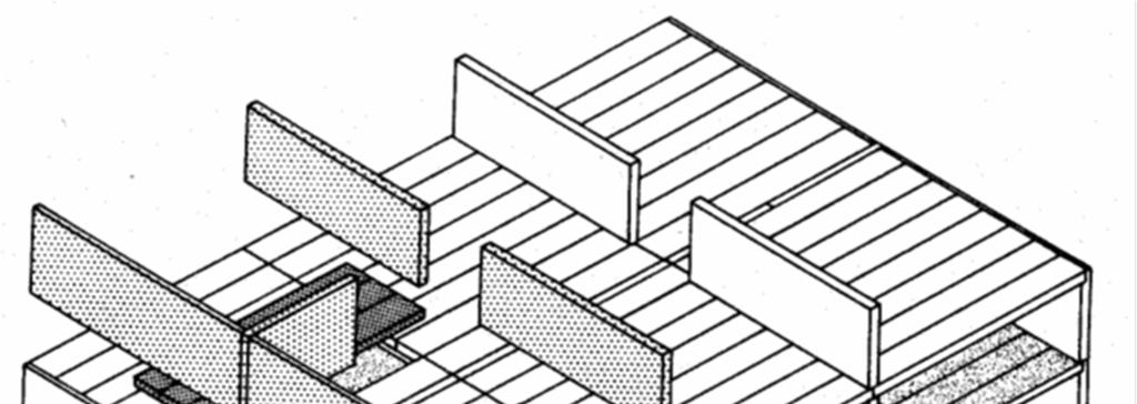 40 Figura 9 Esquema de paredes portantes perpendiculares à fachada Fonte: Van Acker, 2002, p. 98.