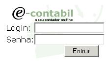 Login e Senha Figura 1 Campos para Login e senha para acessar o e- Contábil.