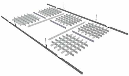 Sistema de montagem MONTAGEM TIPO 1 Aconselhado para as medidas 75x75, 86x86, 100x100 e superiores.