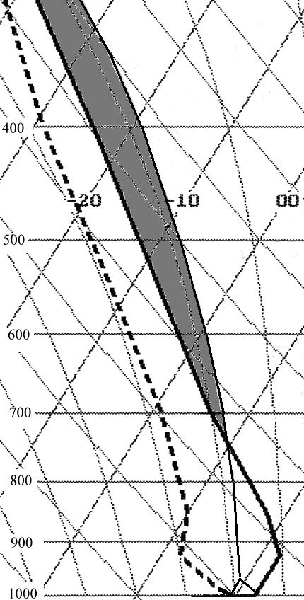 identificados quase os mesmos grupos de perfil vertical de temperatura e umidade como para Cb, e os primeiros quatro grupos para Ns.