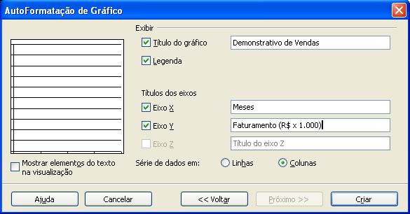 18 Etapa 4 de 4: Dados do gráfico (exibir) Selecione. Note que uma nova planilha foi adicionada exclusivamente com o gráfico. 8. Salve o arquivo. 9.