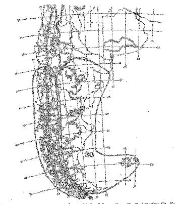 Aves 6, Paria; 7, Montanhas da Venezuela; 8, Montanhas de Mérida; 10,