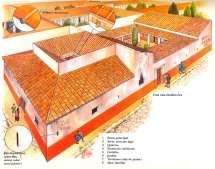 A Cidade Romana - Habitação Os mais ricos viviam em grandes casas, com bastante espaço as