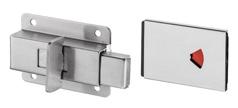027 Fecho para wc com indicador livre-ocupado para portas de correr/ Bathroom latch for sliding door with indicator /