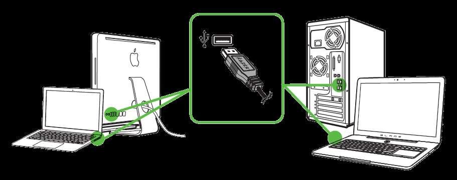 5. INSTALANDO O RAZER DIAMONDBACK Etapa 1: Conecte seu dispositivo Razer à porta USB do seu computador.