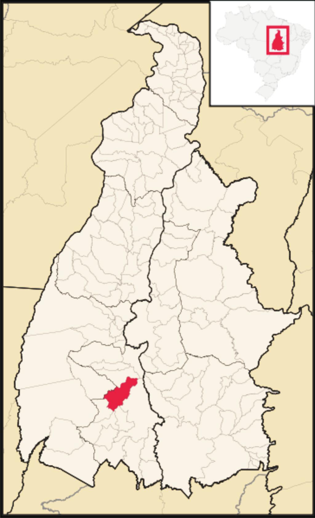 Identificação de Solos e Paisagem do Assentamento Vale Verde... 11 Fig. 1. Mapa de Localização do Município de Gurupi, TO. Fonte: (TOCANTINS, 2008).