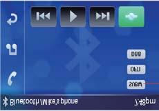 2 Inicie a reprodução de músicas no dispositivo. Se ele suportar AVRCP. 1 Toque em >[Supor.]>[Bluetooth] para» O menu Bluetooth é exibido. 2 Toque em.» O menu de música é exibido.
