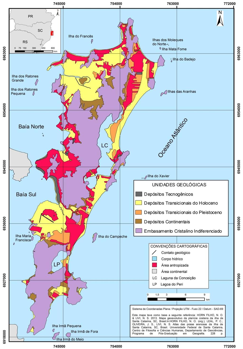 Figura 26 - Mapa geológico da planície