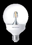 Uma lâmpada de design único que se assemelha a tradicional lâmpada incandescente.