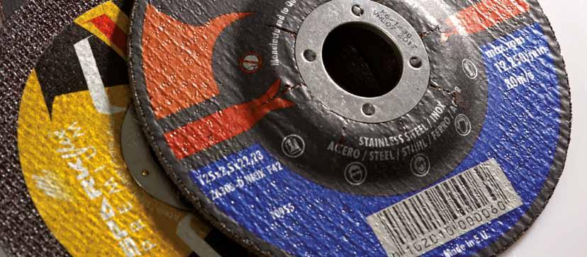 Corte y desbaste Corte e rebarbar Discos de corte y desbaste Corte e rebarbar Los discos de corte y desbaste SPARKFLEX están fabricados bajo el Standard de calidad ISO 9001 y cumplen con las mas