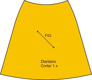 enviesado Marque o fio de urdume nas