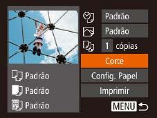 Definir Configurações de Impressão Fotografias Filmes Acesse a tela de impressão. Siga as etapas a de Impressão Fácil (= 9) para acessar esta tela. Defina as configurações.