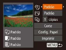 Olh Vr Corrige o efeito olhos vermelhos. N.º de Cópias Escolha o número de cópias para impressão. Corte Especifique uma área desejada da imagem a ser impressa (= 9). Config.