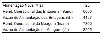 70 4.1 Premissas para Balanço de Massa e Dimensionamento de Equipamentos de Processo Para cada rota estudada, foi elaborada uma simulação para processamento de 25 Mta de minério base seca.