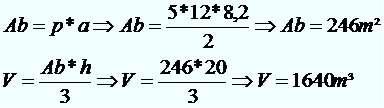 Sendo a base o seguinte triângulo 13 h 13 temos: 13 2 = h 2 + 5 2 10 h 2 = 169 25 h 2 = 144 h = 12 Logo, A b = = 60