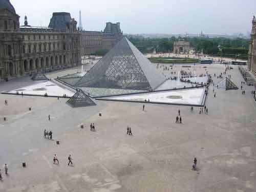 Veja onde mais encontramos figuras com esse formato: O Museu do Louvre, instalado no Palácio do Louvre, em Paris,