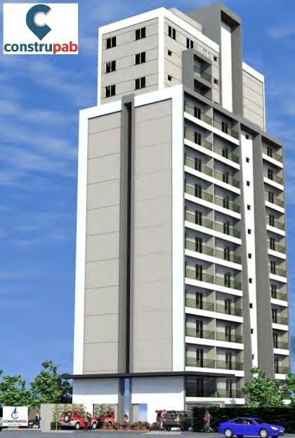Edifício Monte Carmelo Descrição: Flat Residencial com Salas de Convenção e Reuniões e Lounge. 16 pavimentos com área de 4.857,65m². Local: Ribeirão Preto-SP.