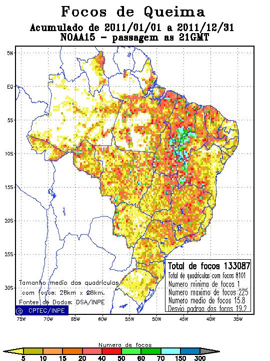 O objetivo do trabalho é realizar uma análise dos focos de queimadas do estado do