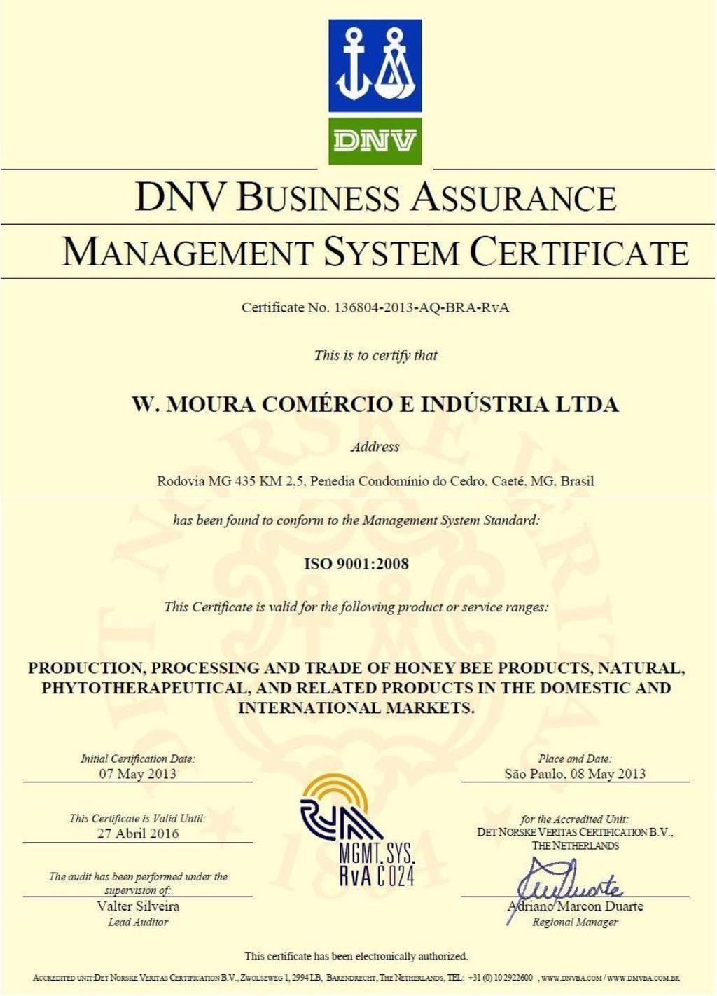 Certified ISO 9001- GMP