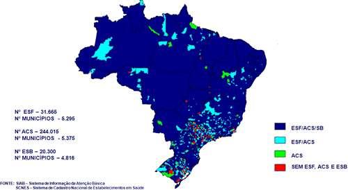 Desafios estruturação da Rede de Apoio Matricial em Saúde do Trabalhador Em fevereiro de 2012: Pacs cobria