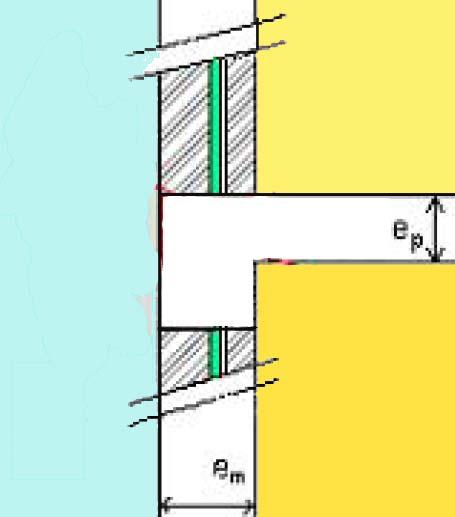 Regulamentação Térmica (RCCTE) Pontes térmicas planas 11+15+4cm isolante leve 34cm de parede ext 0.