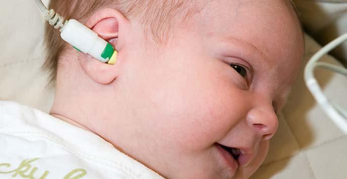Teste auditivo para recém-nascidos Teste auditivo, porquê? Durante o primeiro mês após o nascimento o seu bebé fará um teste de audição.