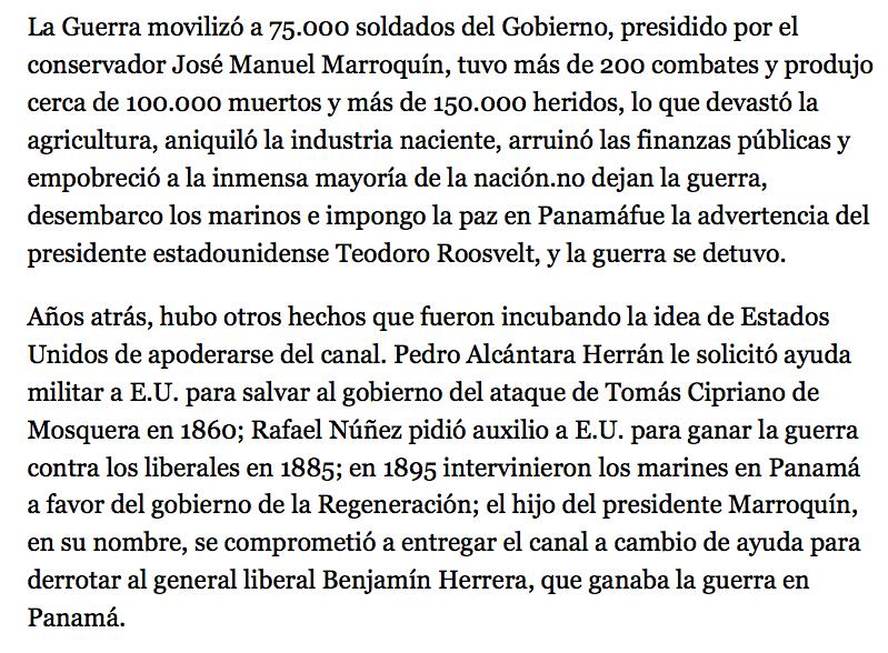 Panamá: uma criação política dos EUA na