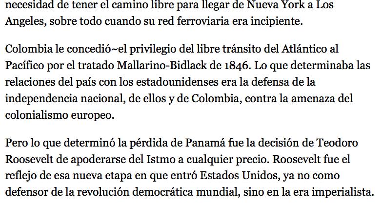 Panamá: uma criação política dos EUA na