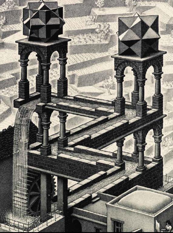 Maurits Cornelis Escher (1898-1972) artsta grc conhecido por desenhos que tendem a