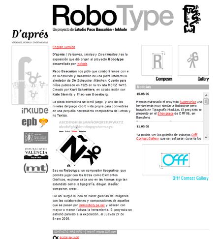 Manual e Guia de Utilização e Exploração do RoboType 1. Para acedermos ao RoboType devemos, no browser da Internet digitar o seguinte endereço: http://www.robotype.net/index.