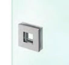 Conchas para vidro / Flush handles for glass / Cazoletas para