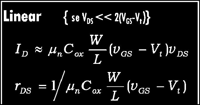 G S VS VSS ( 1, ) ( 5, ) = = = 35, kω 04, V V 5 (,) 05 = = = 5kΩ 04, G S Exemplo 4.4 Projete o circuito abaixo para V = 0,1V.