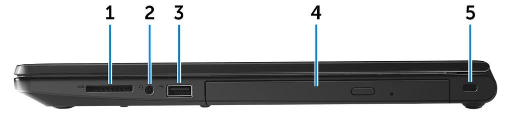 3 porta HDMI Ligue uma TV ou qualquer outro dispositivo com entrada HDMI. Fornece saída de vídeo e de áudio. 4 Portas USB 3.