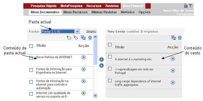 A Vista Completa apresenta toda a informação sobre os registos sendo cada registo apresentado numa página. As operações possíveis são: Fig.