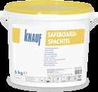 massas knauf para outras aplicações Massas Knauf 11 SAFEBOARD SPACHTEL Knauf Safeboard Spachtel é um gesso especial em pó de tonalidade amarela, com aditivos para aplicação em sistemas de proteção