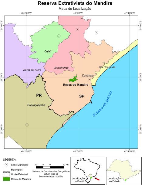 Fonte: ICMBIO (2010). TERRITORIALIDADE QUILOMBOLA E A RESERVA EXTRATIVISTA DE MANDIRA: ALGUMAS REFLEXÕES.