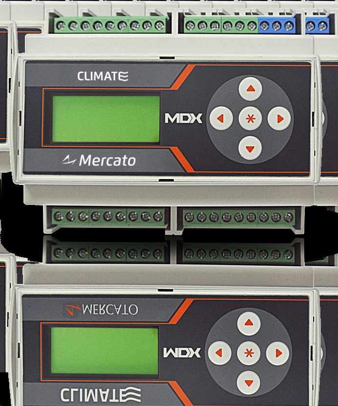 R116C01MDX Controlador dedicado e otimizado para sistemas de expansão direta Protocolo Modbus O MDX é um