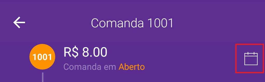 Após adicionados os produtos e registrada a comanda, é possível proceder a impressão das mesmas.