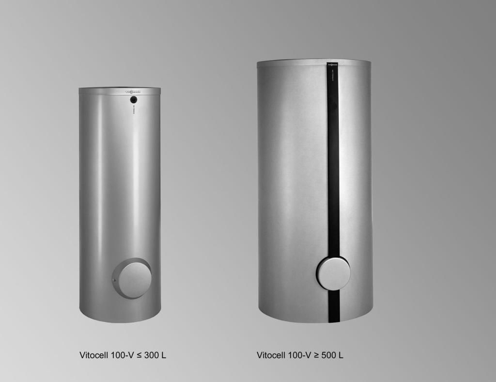 VIESMANN VITOCELL 100-V Depósito acumulador de água quente sanitária vertical 160 a 950 litros de volume Dados técnicos N.
