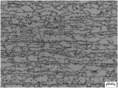 FIGURA 25 Aspecto microestrutural característico da amostra do aço DP600 de 1,6 mm