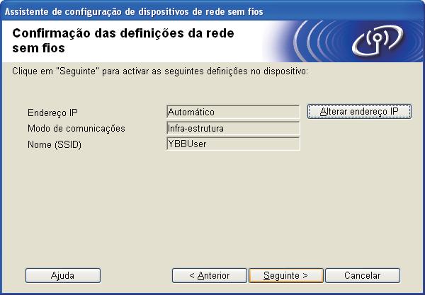 Pr prosseguir om onfigurção, lique em OK e vne pr k. A onfigurção sem fios está gor onluí.