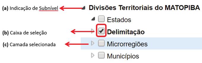 Zoom ( ): Ajusta o zoom da área de visualização para a extensão da camada selecionada.