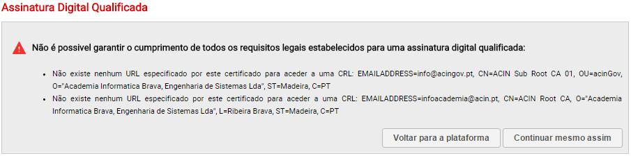 Após finalizado o processo, será redirecionado para a plataforma.