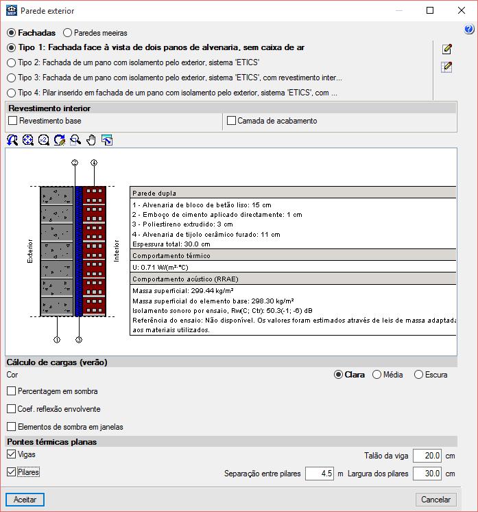 25 Fig. 3.8 3.2.4.2. Caixa de estore Apesar de neste exemplo não estar definida nenhuma ponte térmica plana de caixa de estore, procedese de seguida à demonstração do procedimento de introdução da mesma.