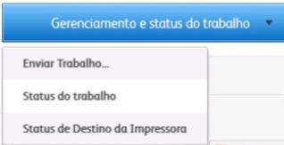 Xerox FreeFlow Core Gerenciamento do status do trabalho A página Status do trabalho do FreeFlow Core indicará quando o trabalho foi concluído ou se existe um problema.