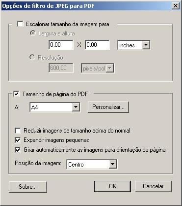 FILTROS DO HOT FOLDERS 66 Uso do filtro JPEG para PDF O filtro JPEG para PDF aceita todos os arquivos JPEG padrão.