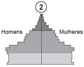 17) As representações 1, 2 e 3 evidenciam, respectivamente, a realidade