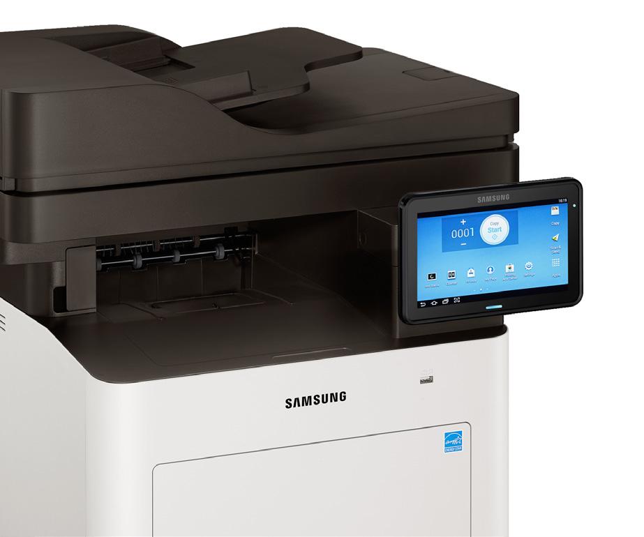 a longo prazo. A ProXpress da Samsung suporta cargas de impressão de grande volume com cartuchos de toner com rendimento de 15.000 (monocromático) e 10.000 (colorido)*.